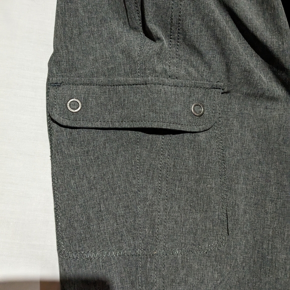 Wind river cargo pants womens gray 8x32 zipper and button front closure pockets - Picture 9 of 11